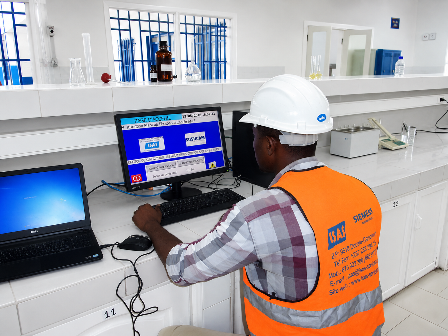 Poste de supervision SCADA de procédé industriel